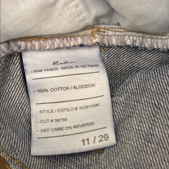 KanCan Blue Distressed Jean Shorts #544 - Picture 5 of 7